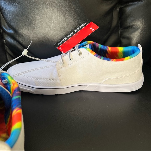 SOLD Mens size 10 UA Street Encounter slip on boat shoes sneakers Under Armour - Picture 6 of 11